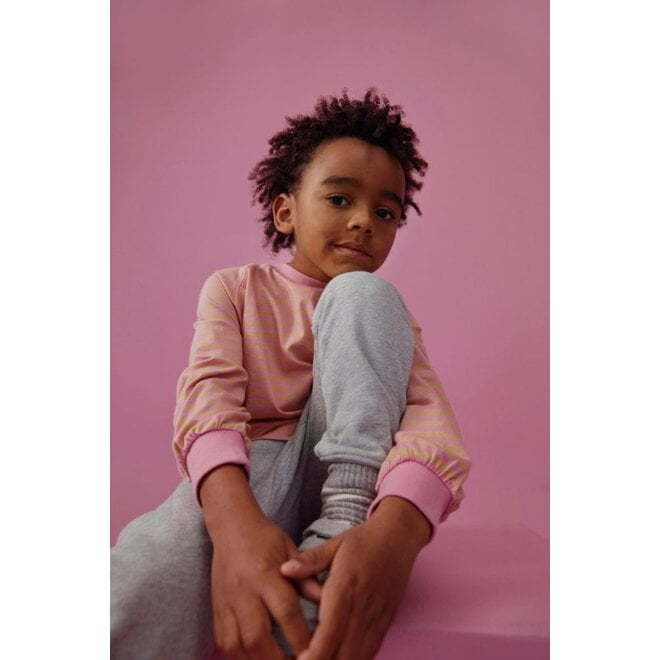 Gray Label | Oversized Longsleeve Tee GOTS Bubblegum / Cookie