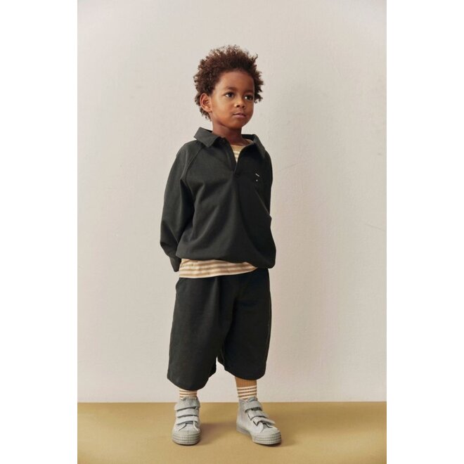 Gray Label | Polo Sweatshirt GOTS Pirate Black
