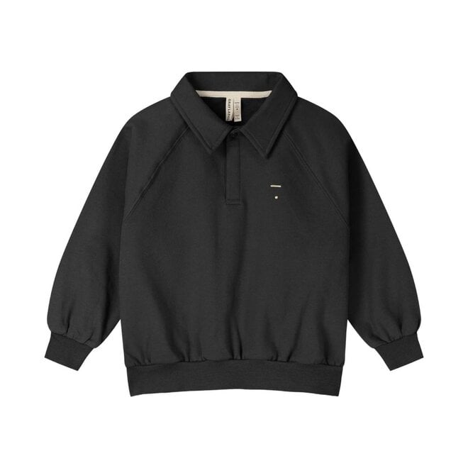Polo Sweatshirt GOTS Pirate Black