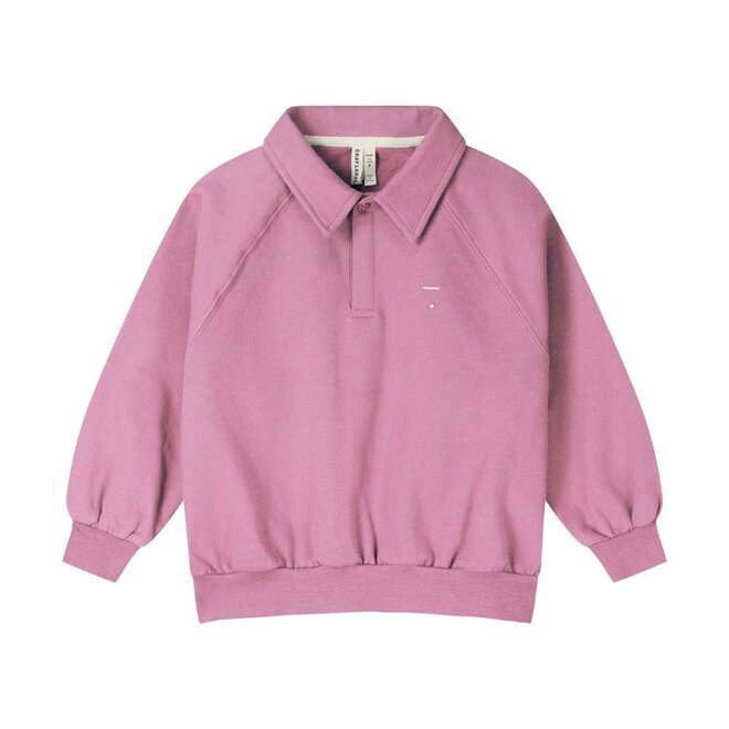 Polo Sweatshirt GOTS Bubblegum