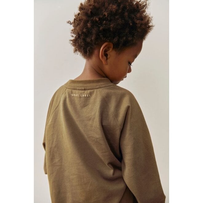 Gray Label | Oversized Longsleeve Tee With Logo GOTS Woody / Cookie Print
