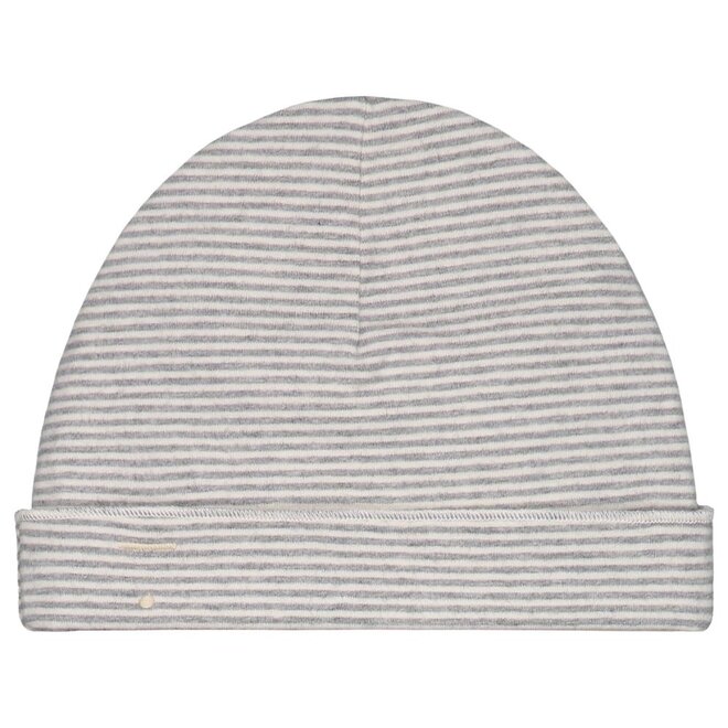 Gray Label | Baby Beanie GOTS Grey Melange / Cream Newborn