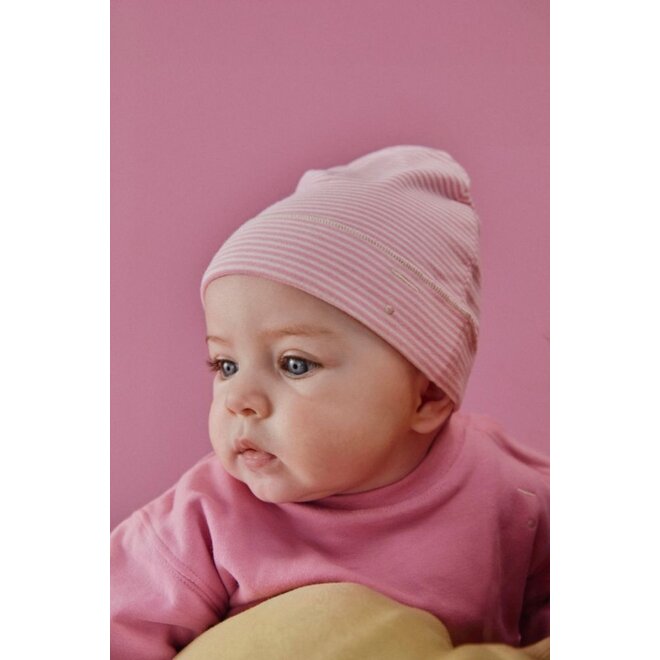 Gray Label | Baby Beanie GOTS Bubblegum / Cream Newborn