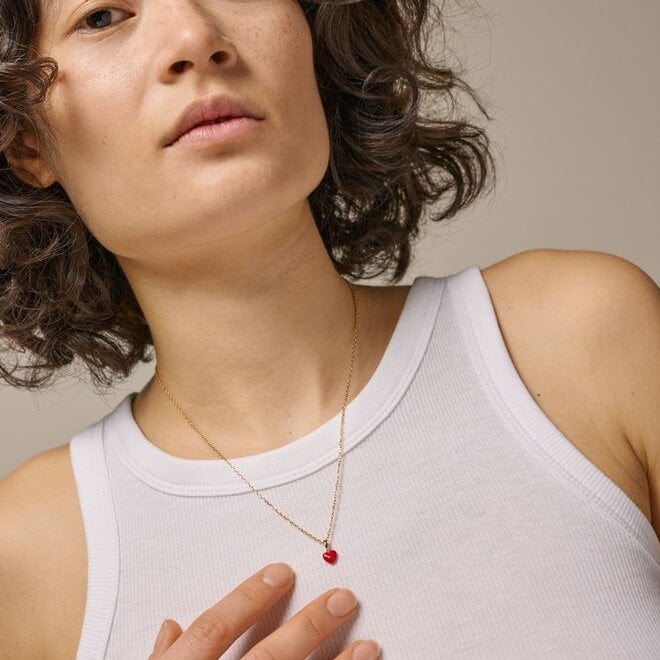 Enamel Copenhagen | Amore Gouden Ketting Red