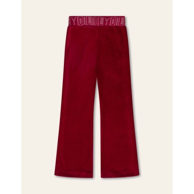 Oilily | Perky Sweat Pants Velvet Rib Beet Red
