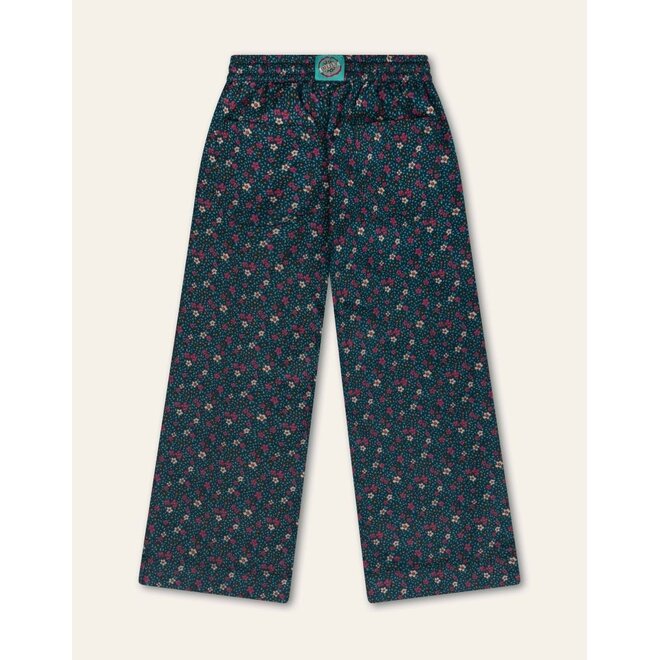 Oilily | Palazzo Pants Mini Flower Deep Teal