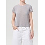 AGOLDE | Adine Shrunken Tee Grey Heather