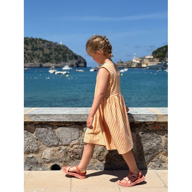 Gray Label | Sleeveless Dress GOTS Melon / Cream