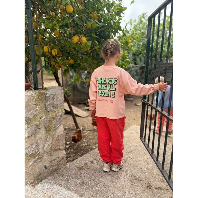 The Campamento | Red Washed Trousers Red