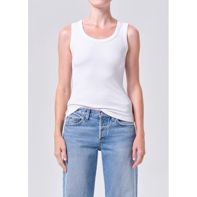 AGOLDE | Poppy Tank White