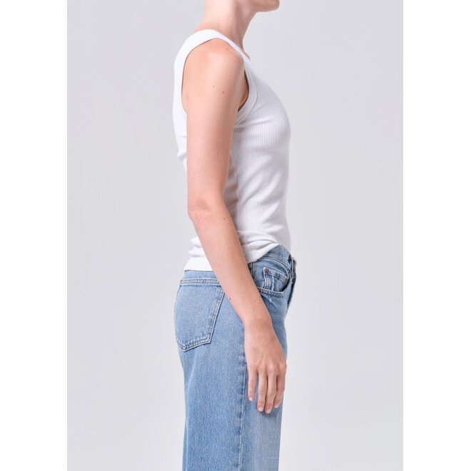 AGOLDE | Poppy Tank White
