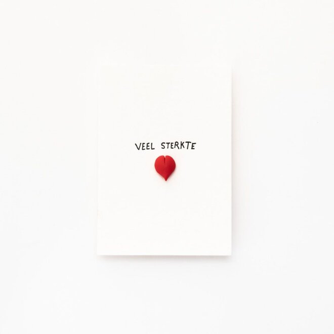 Studio Flash | Letterpress Card PIN ‘veel sterkte’