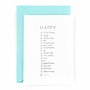 Studio Flash | Letterpress Card ‘happy…’