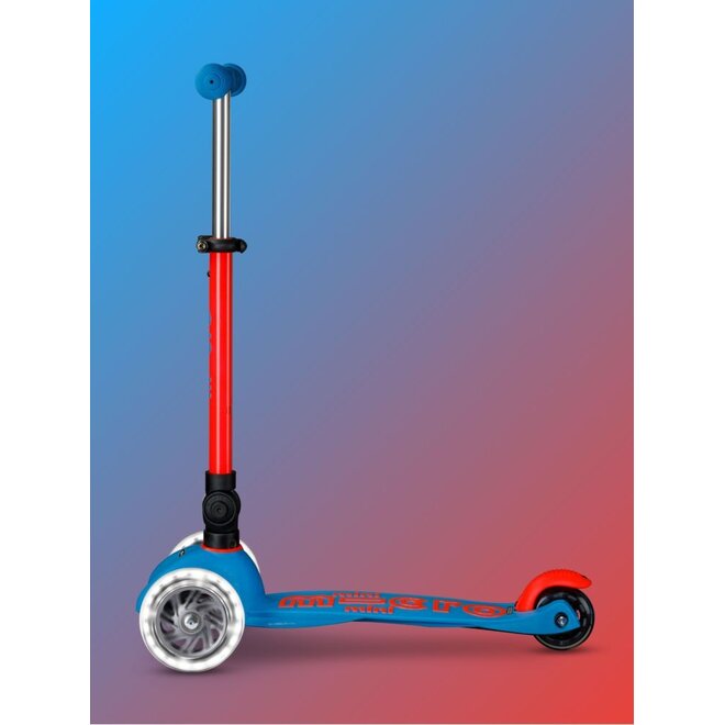 Micro Step | Mini Micro step inklapbaar LED Blauw/Rood