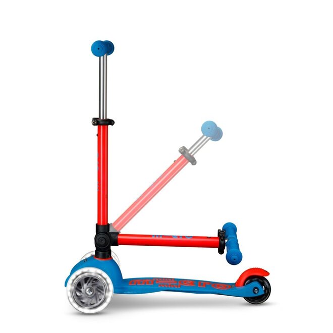 Micro Step | Mini Micro step inklapbaar LED Blauw/Rood