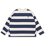 Repose ams | Boxy Sweater Eclipse Blue Block Stripe