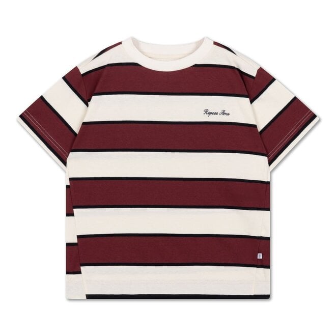 Repose ams | Tee Shirt Mulberry Stripe