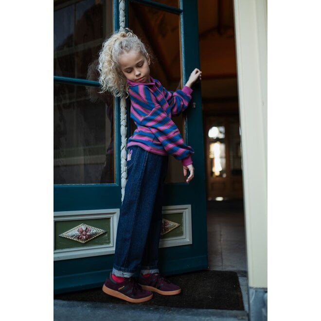 Petit Blush | Polo Sweater Stripe