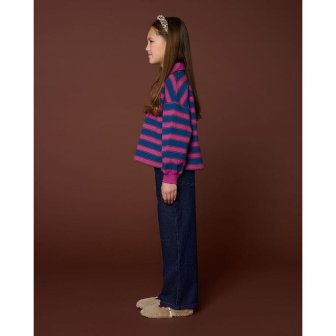 Petit Blush | Polo Sweater Stripe