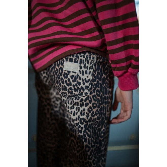 Petit Blush | Easy Sweater Stripe Pink/Brown