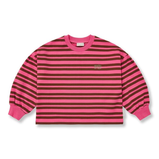Easy Sweater Stripe Pink/Brown