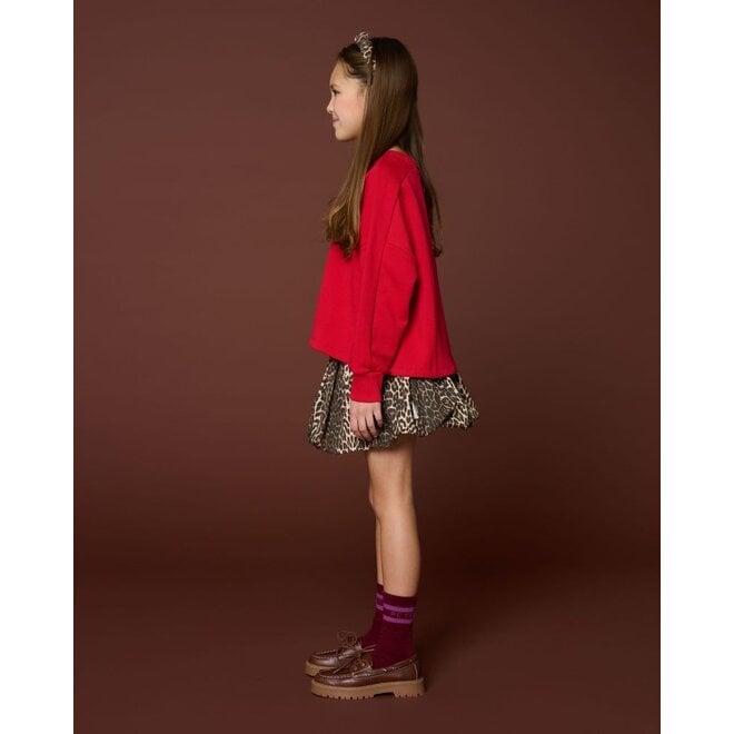 Petit Blush | Ballon Skirt Leopard AOP