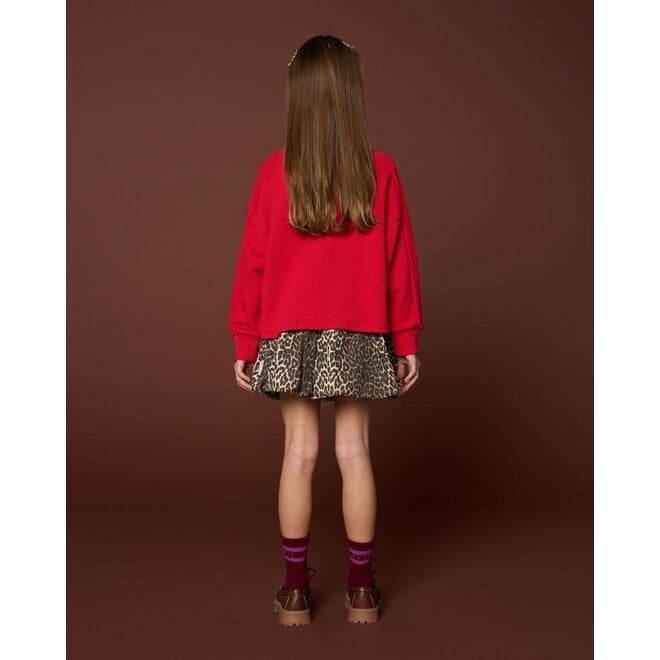 Petit Blush | Ballon Skirt Leopard AOP
