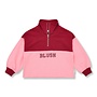 Petit Blush | Zipper Sweater Blush Color Block