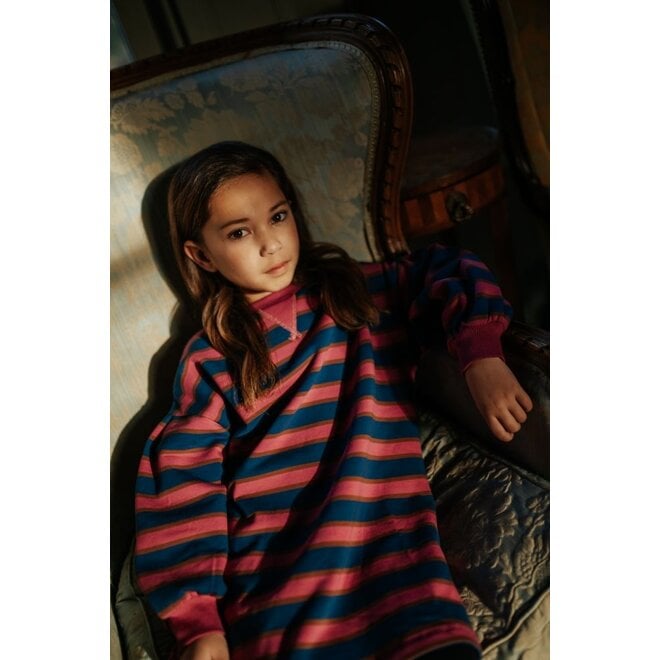 Petit Blush | Sweater Dress Bisous Stripe