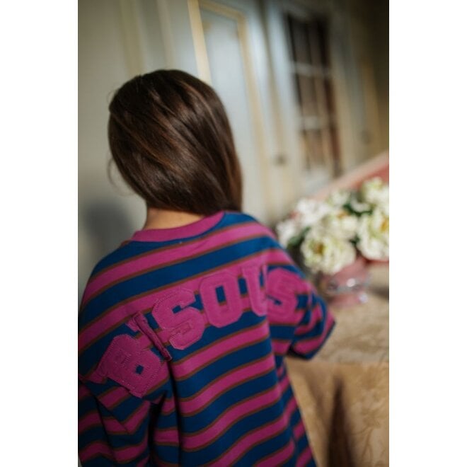 Petit Blush | Sweater Dress Bisous Stripe