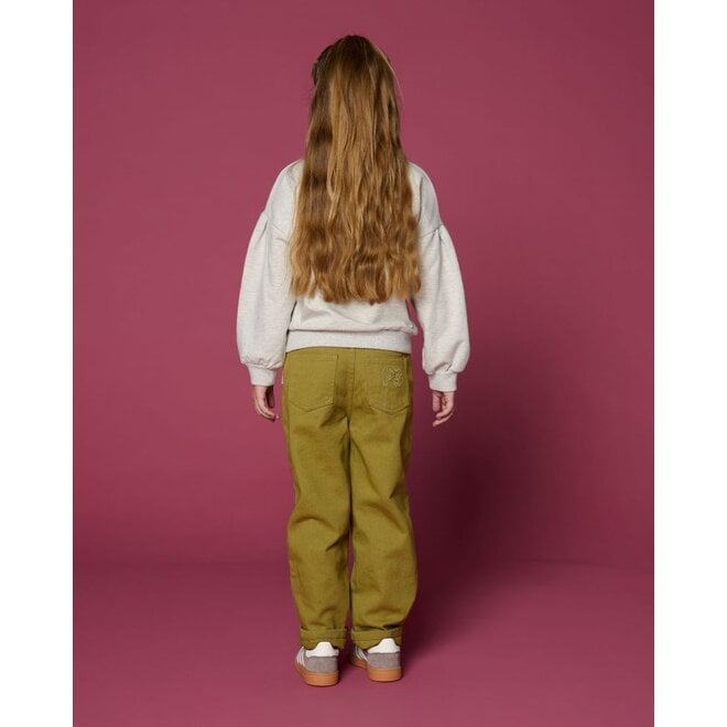 Petit Blush | Easy Sweater PB Logo Grey Melange