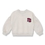 Petit Blush | Easy Sweater PB Logo Grey Melange