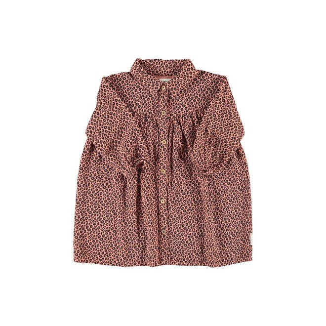 Piupiuchick | Short Dress Pink With Animal Print