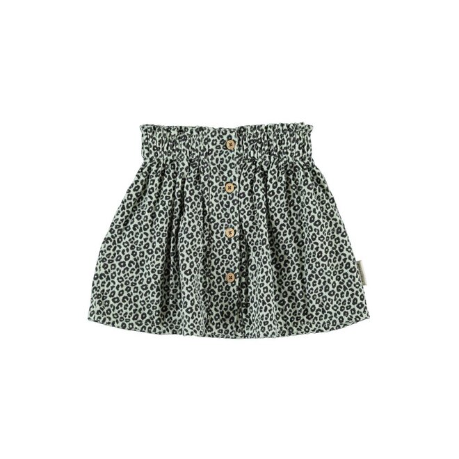Short Skirt Mint Green With Animal Print