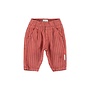 Piupiuchick | Baby Trousers Bordeaux With Black Stripes