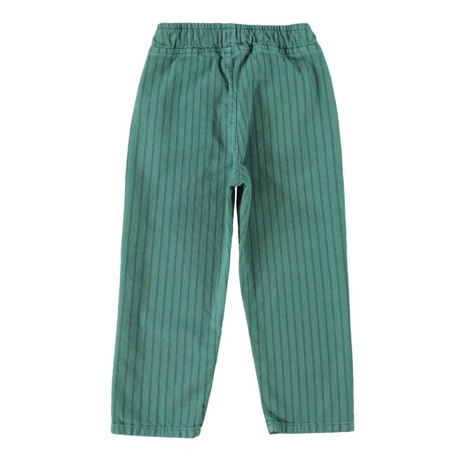 Piupiuchick | Trousers Green With Black Stripes