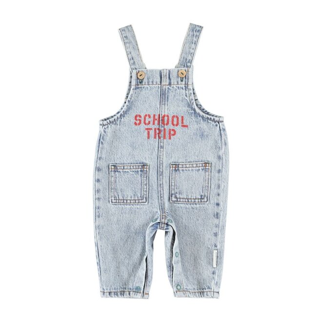 Baby Dungarees Fadded Light Blue Denim