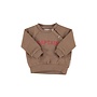 Piupiuchick | Baby Sweatshirt Brown With "Captain" Print