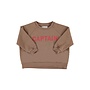 Piupiuchick | Sweatshirt Brown With "Captain" Print