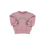 Piupiuchick | Baby Oversized Sweatshirt Pink With "Lunch Break" Print
