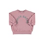 Piupiuchick | Oversized Sweatshirt Pink With "Lunch Break" Print