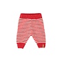 Piupiuchick | Knitted Baby Leggings Ecru & Red Stipes