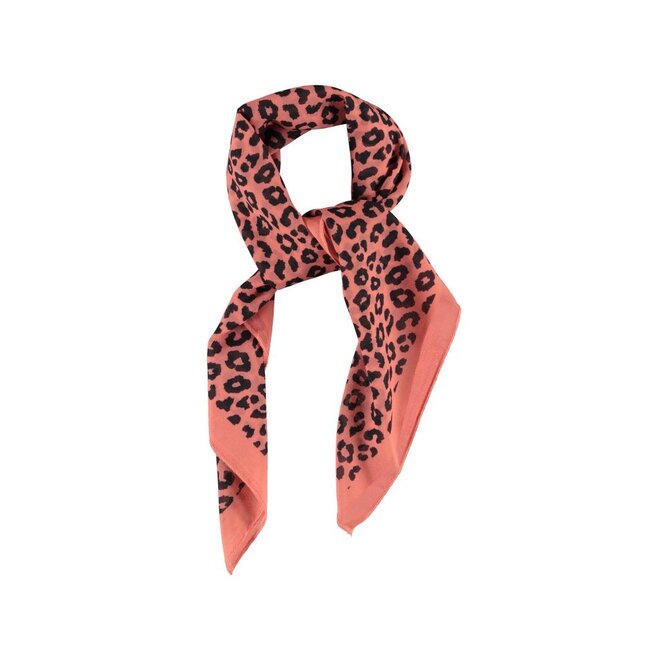 Chiffon Bandana Pink With Animal Print