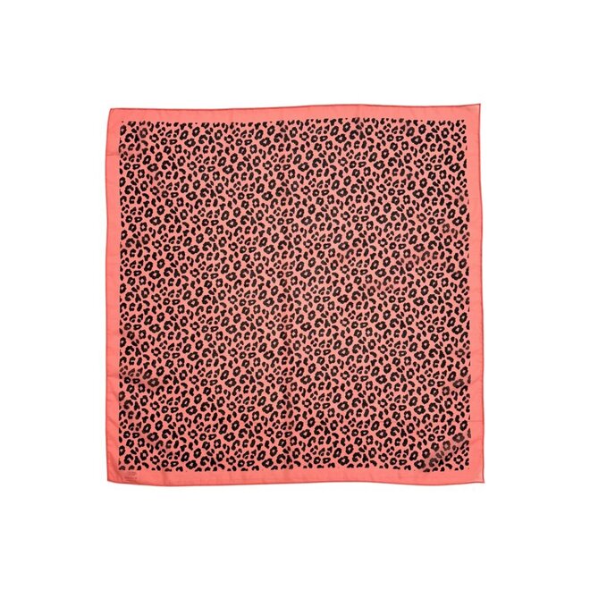 Chiffon Bandana Pink With Animal Print