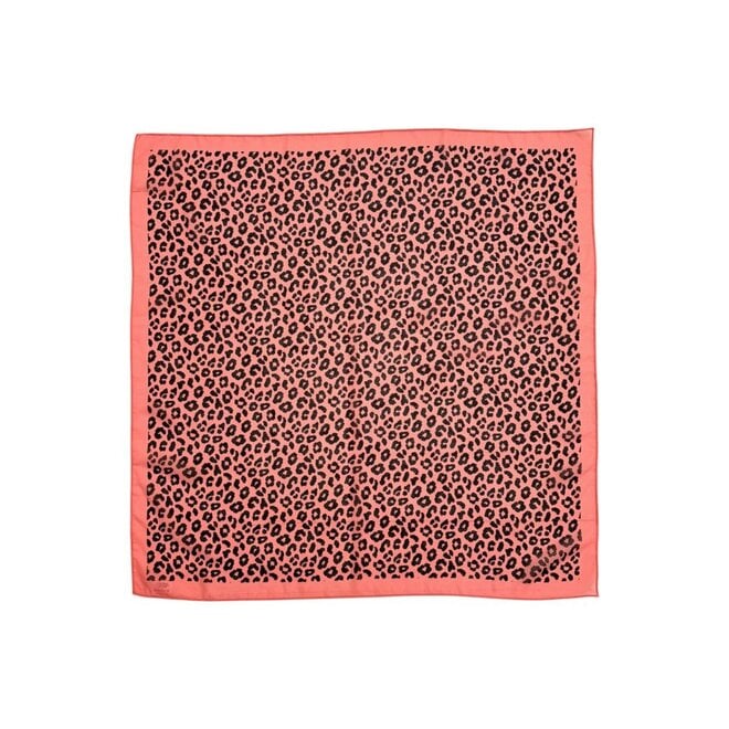 Piupiuchick | Chiffon Bandana Pink With Animal Print