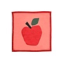 Piupiuchick | Chiffon Bandana Pink & Red With Apple Print