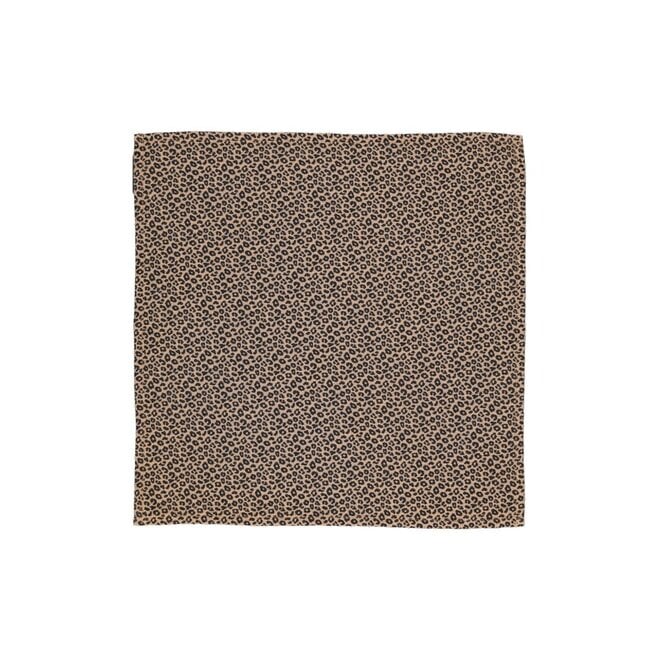 Piupiuchick | Bandana Brown With Animal Print 50x50cm