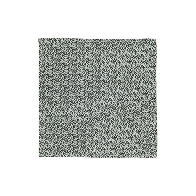 Piupiuchick | Bandana Mint Green With Animal Print 50x50cm