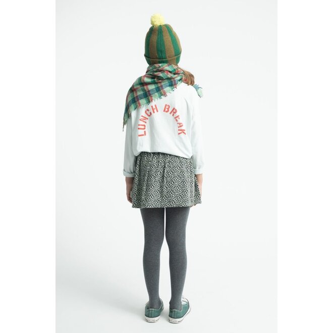 Piupiuchick | Short Skirt Mint Green With Animal Print