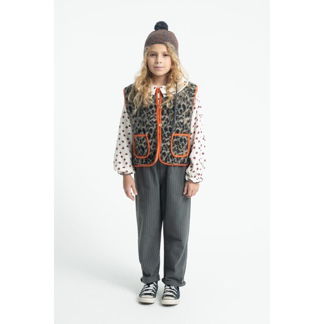 Piupiuchick | Trousers Grey With Black Stripes